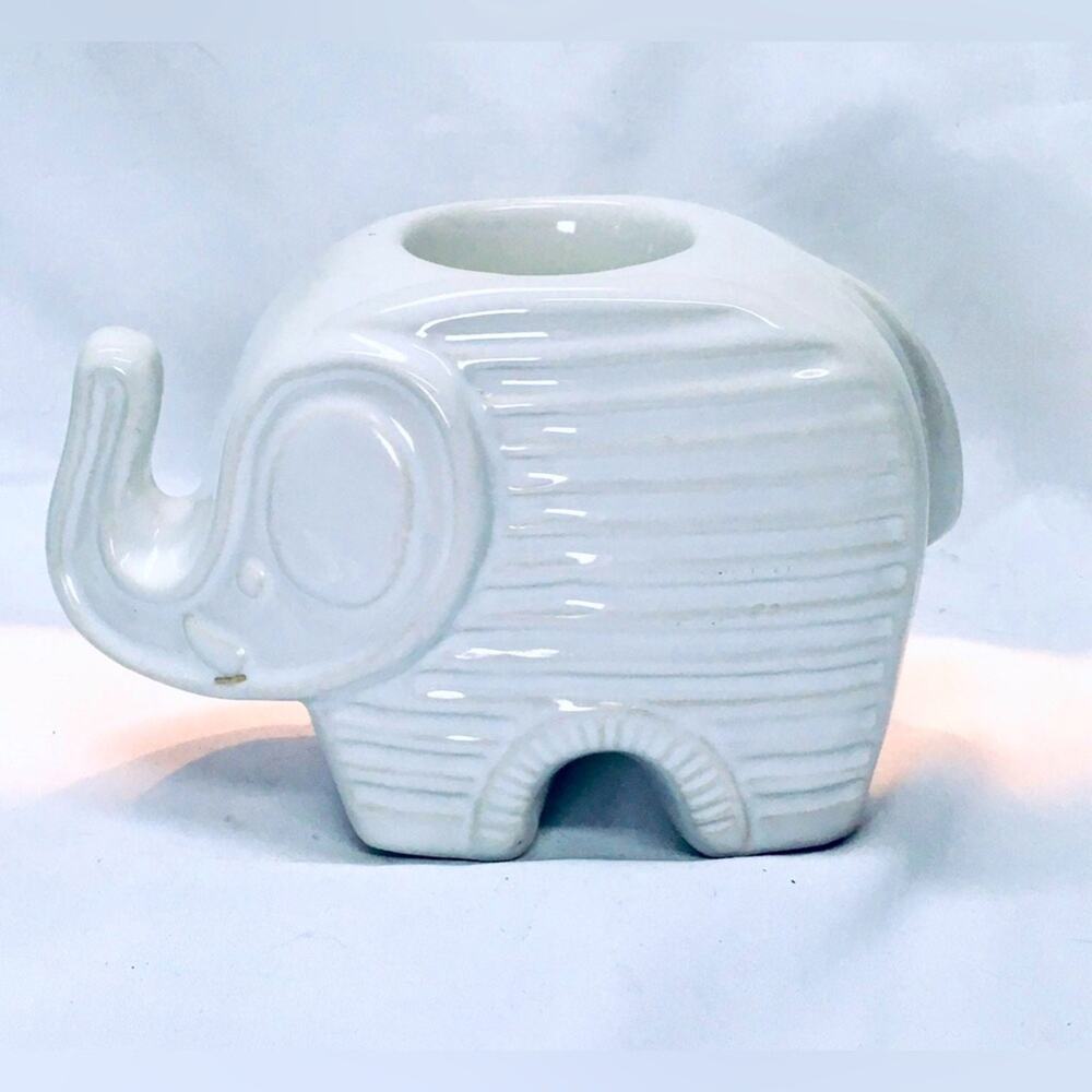 Cute Ceramic Elephant Tea Light Candleholder